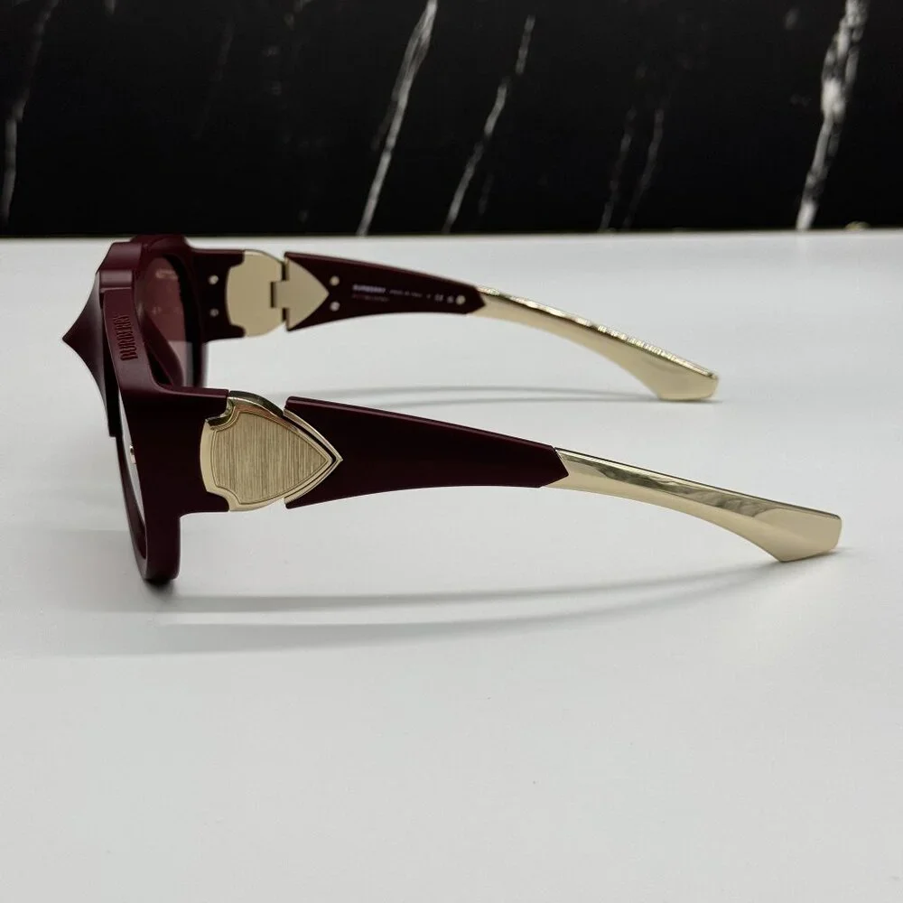 NEW BURBERRY BE4433U 414075 SUNGLASSES BURGUNDY UNISEX BE4433U 4140/75 BURBERRY